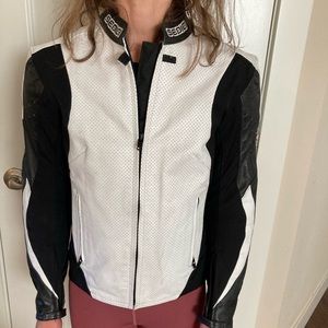 SEDICI Mona Women’s Motorcycle Jacket - Black & White - Size 6